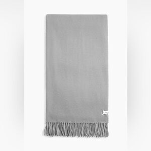 Rag & Bone Light Heather Gray Classic Wool Scarf NWT